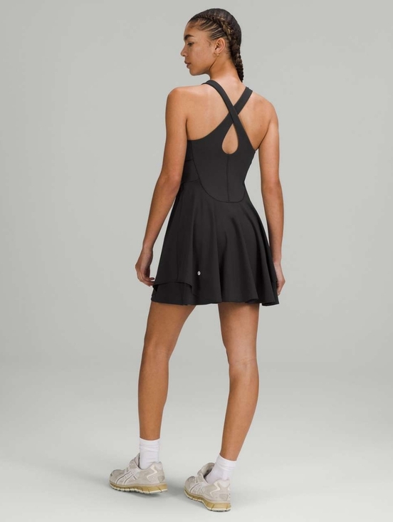 lululemon athletica Dresses & Skirts - Black Cross-Back Skater Dress